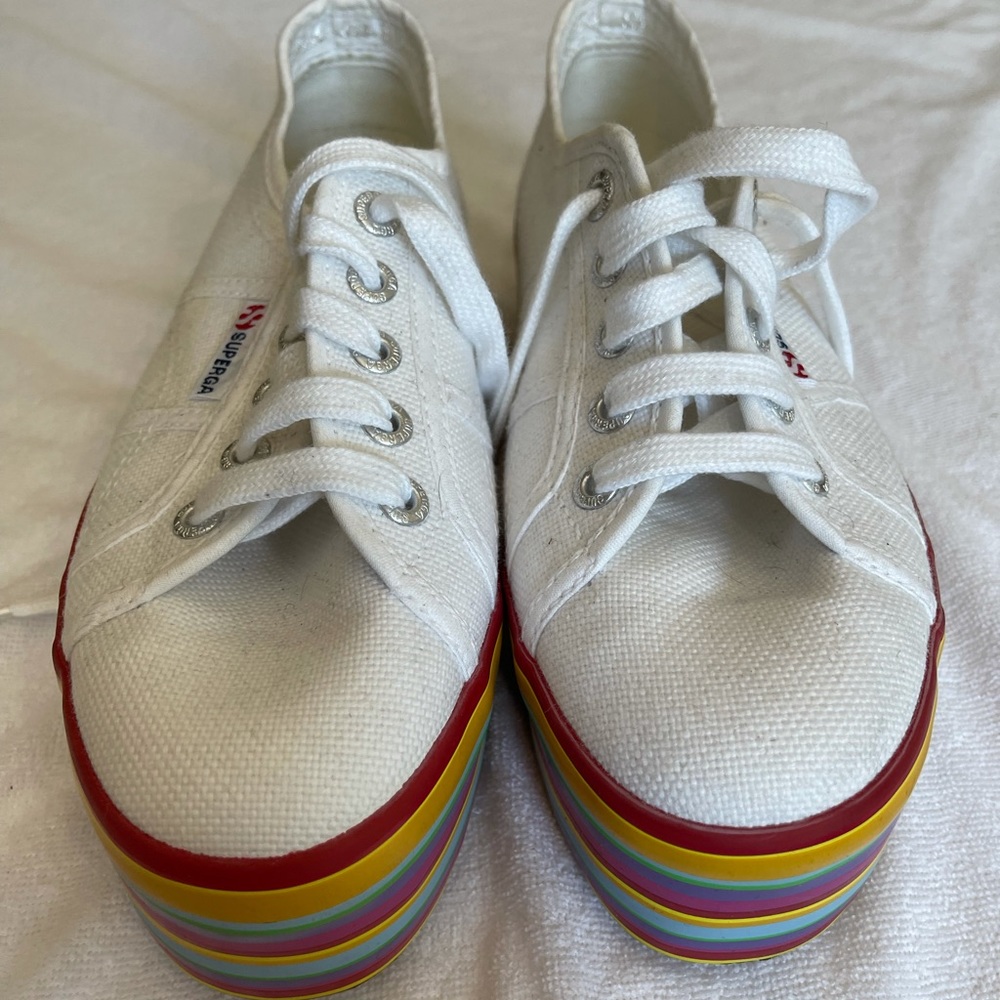 White platform superga’s